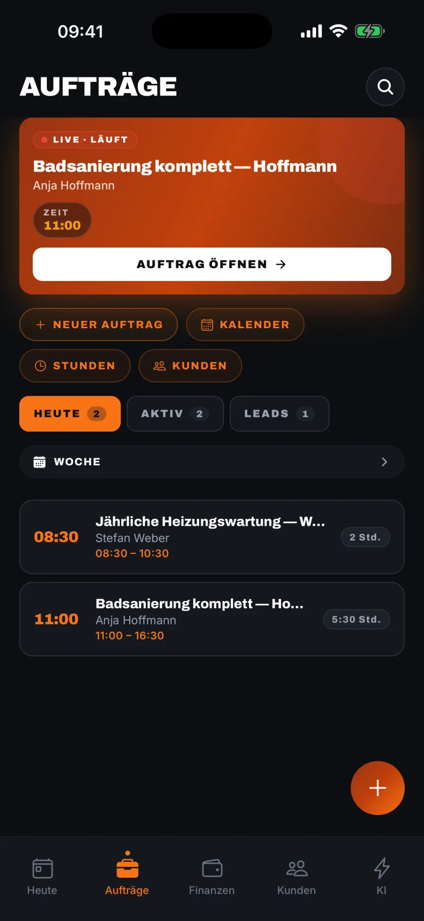 Aufträge, die sich selbst abrechnen.