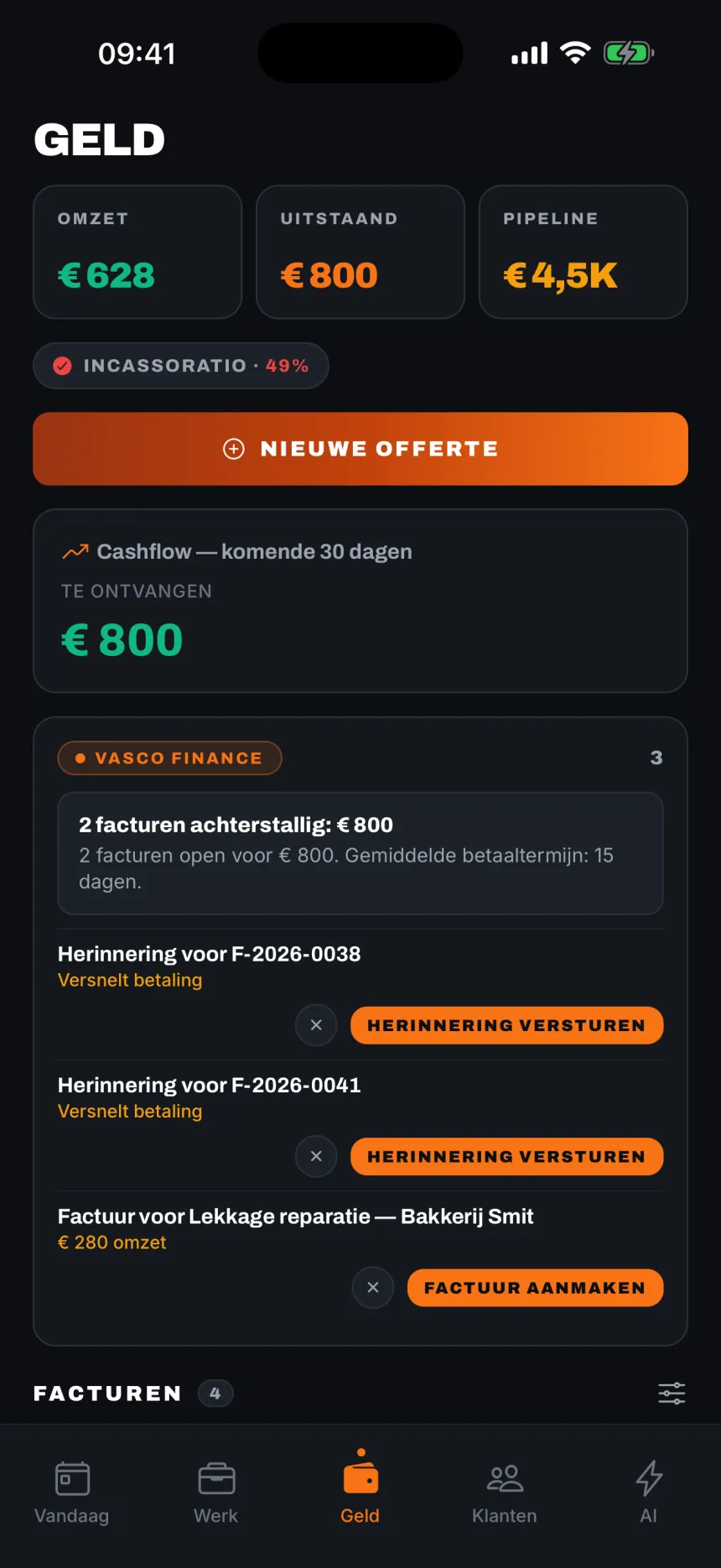 Zie wat nog openstaat.