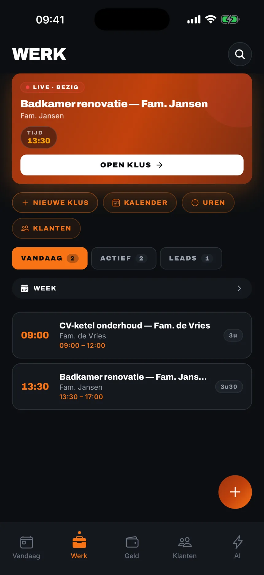 Klussen die zichzelf factureren.